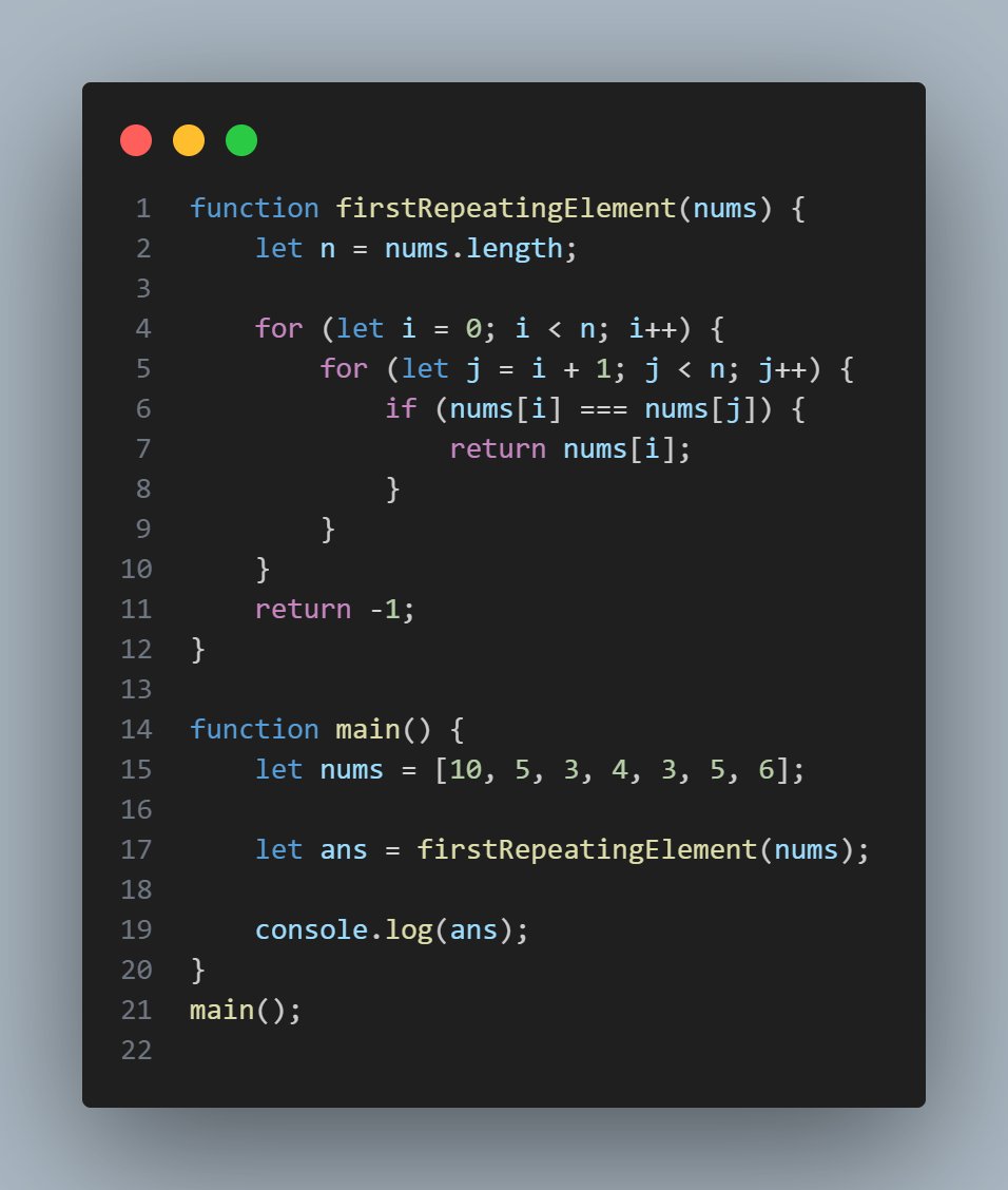 Ankitsingh97923's tweet image. 💻 Practicing core data structure problems in JavaScript!
Solved:
1️⃣ First Repeating Element in an array
2️⃣ Rotate Array using three-step reversal method
Small steps → Stronger foundation 🚀
#JavaScript #WebDevelopment #DSA #LearningEveryday