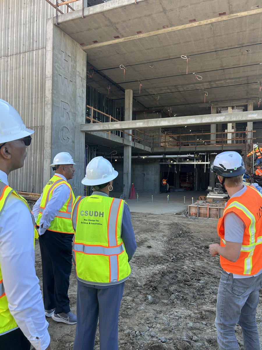 CSUDHPrezParham's tweet image. Just had the pleasure of touring the new Health, Wellness, and Recreation Center. It’s inspiring to see the remarkable progress being made—this space is truly taking shape. We look forward to all the ways it will serve and strengthen our campus community.