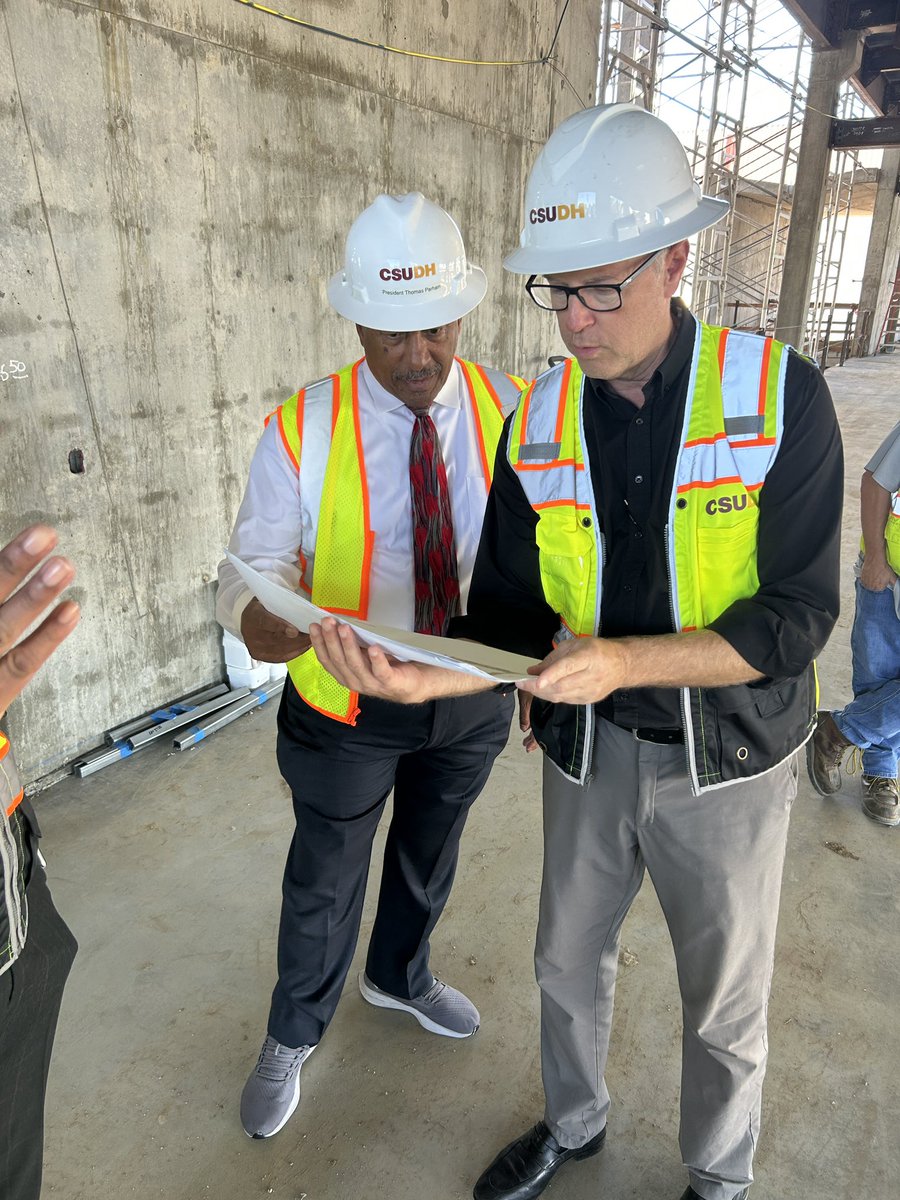 CSUDHPrezParham's tweet image. Just had the pleasure of touring the new Health, Wellness, and Recreation Center. It’s inspiring to see the remarkable progress being made—this space is truly taking shape. We look forward to all the ways it will serve and strengthen our campus community.