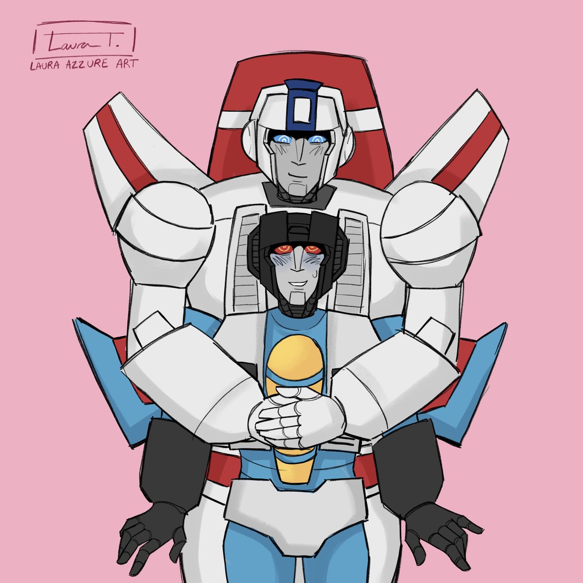 lauraazzureart's tweet image. Thunderfire doodle from a while ago cause I’m crazy #transformers #thunderfire #thundercracker #skyfire #jetfire