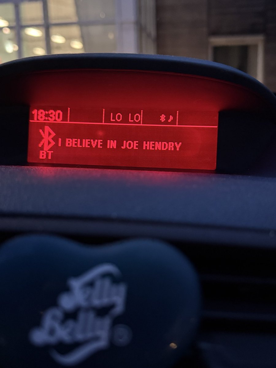 My car believes in <a href="/joehendry/">Joe Hendry</a>! 💙🤍💙 #joehendry #WeBelieve #sayhisname