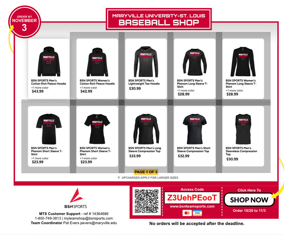 BaseballMU's tweet image. Our team store is open! Gear up for the spring and show love to your baseball saints with these great offerings!

mandrillapp.com/track/click/30…