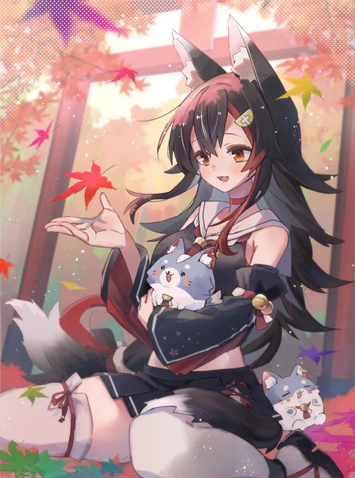 ミオファの森(秋) #みおーん絵