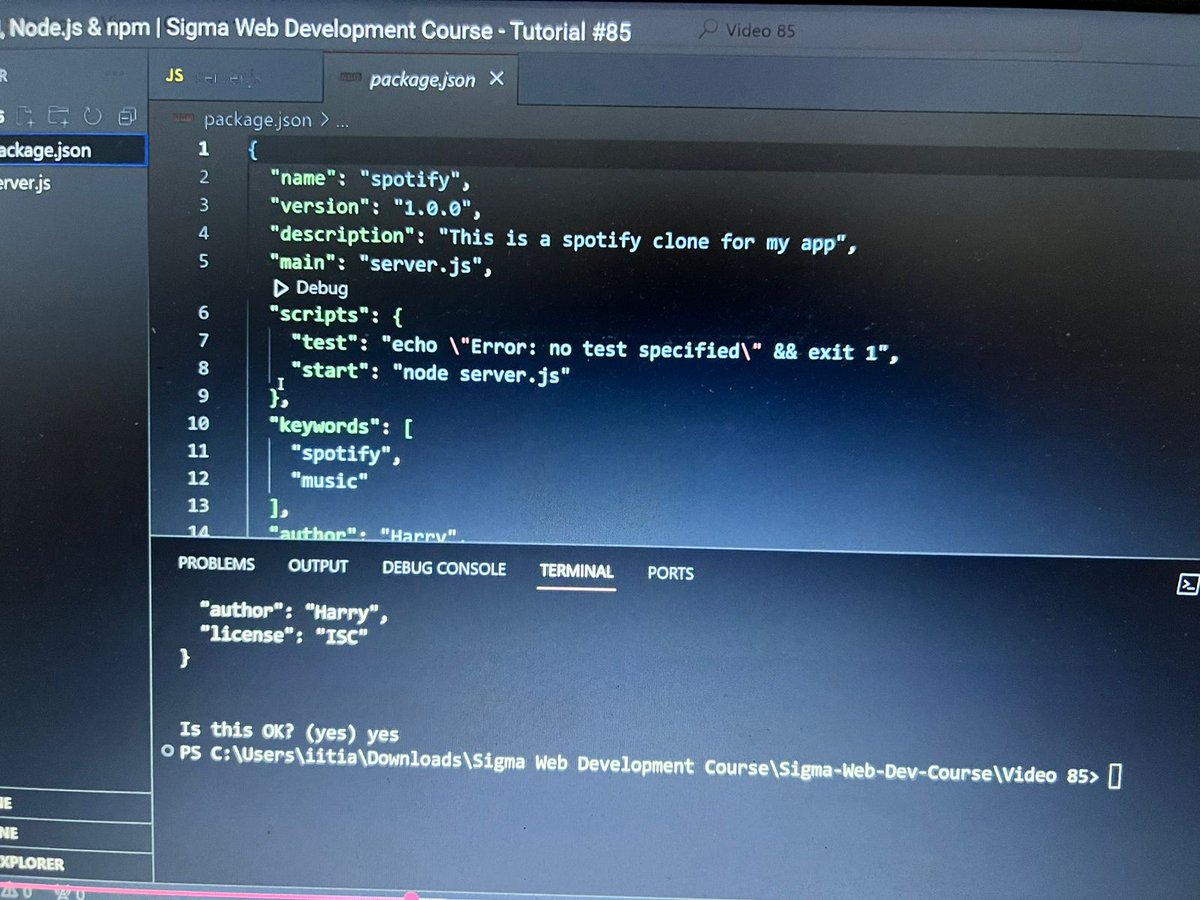 therahul4402's tweet image. Today I learned about Backend development, Node.js, and npm — understanding how the server side works and how npm helps manage packages efficiently. 🚀 #Nodejs #Backend #JavaScript #CodingJourney