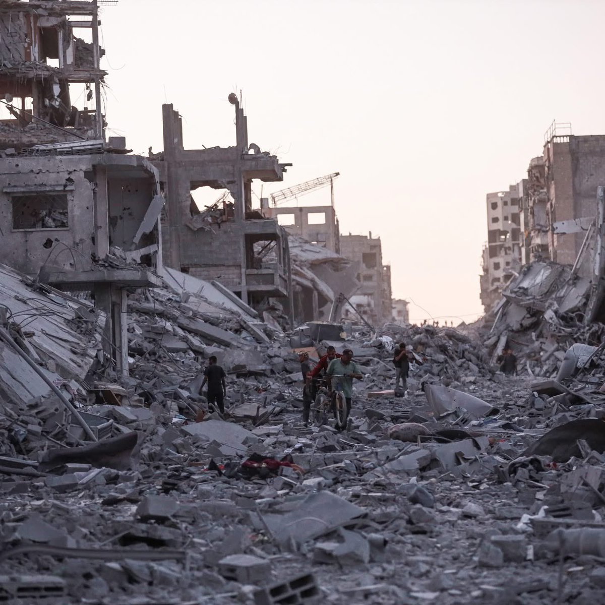 M_shebrawy3's tweet photo. Today I went back to northern #Gaza trying to reach my hometown #Jabalia Camp. But I couldn’t. The Israeli tanks were firing directly at anyone who tried to get close !

Then I went to Gaza City… Honestly I couldn’t handle the massive destruction I saw. Thousands of homes are completely destroyed

The destruction is beyond words 💔