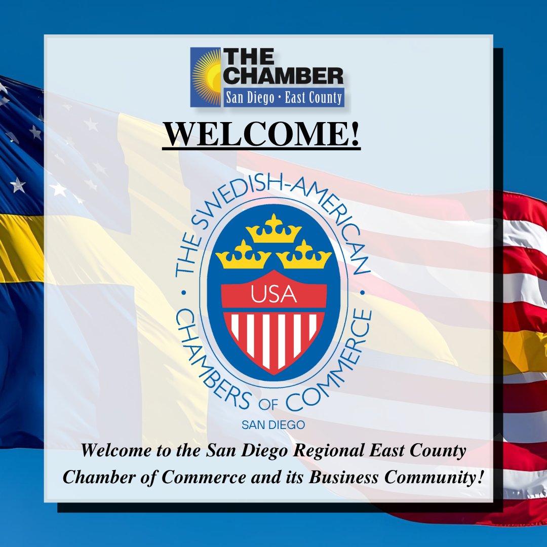 sdeccc's tweet image. Please welcome to The Chamber, The San Diego Swedish-American Chamber of Commerce! Serving as the gateway for companies and professionals interested in the San Diego and Swedish business environments. Check them out! #SDECCC
sacc-sandiego.org