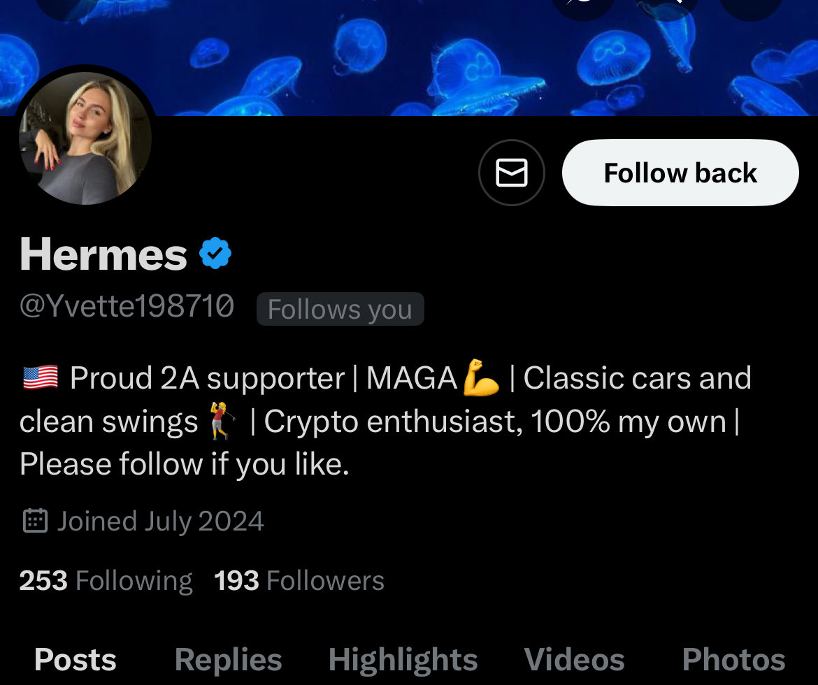 I can never get anyone to like my tweets anymore and today someone did AND followed me and this is who it was.