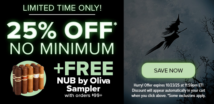Wicked savings are here! 🔥 Get 25% off with no minimum plus a FREE Nub By Oliva Sampler on orders $99+ with coupon code WICKED. Only 2 days left—offer ends 10/23 at 11:59pm ET. Don’t miss out!
bit.ly/434QYH1