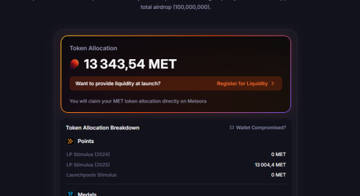 MikelmarcusQTT's tweet photo. A huge thank you to @MeteoraAG  for this incredible year! 🙏
📷The BIGGEST airdrop I’ve ever received 50 000 MET$! 
 #MeteoraAG #TGE https://t.co/XSEoEqQBIY
