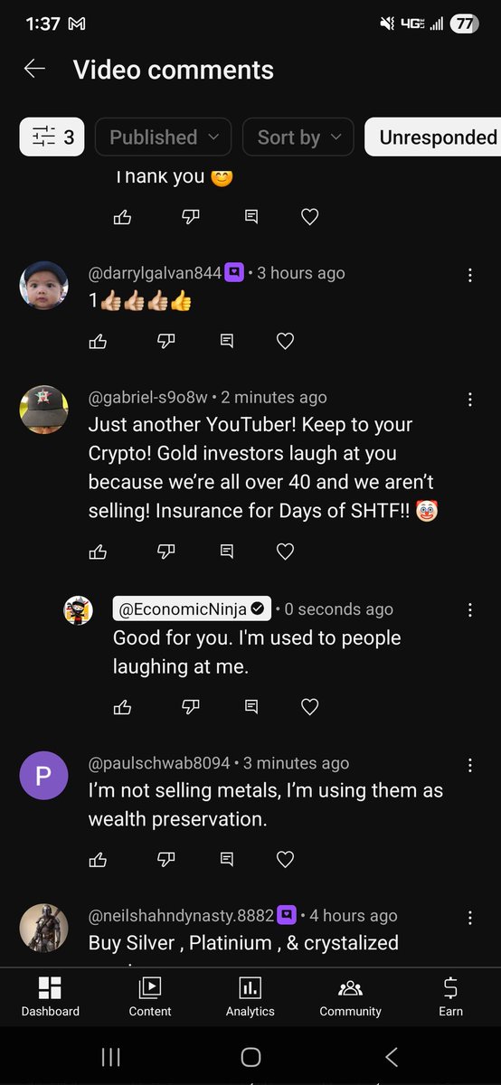 I guess my gold price theory is a joke 😃