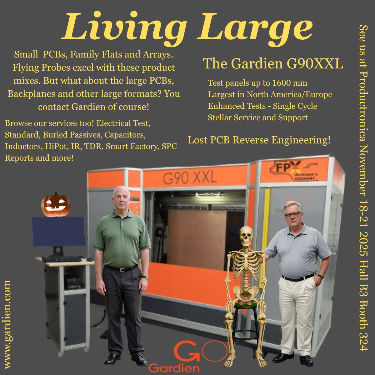 GardienUSA's tweet image. Large PCBs require large format testers. Gardien&apos;s G90 XXL is your solution for testing up to 1600 mm. Standard and Enhanced Tests all in one cycle. na.gardien.com/pcb_equipment/… #flyingprobe  #pcbdesign #pcb #pcbtest