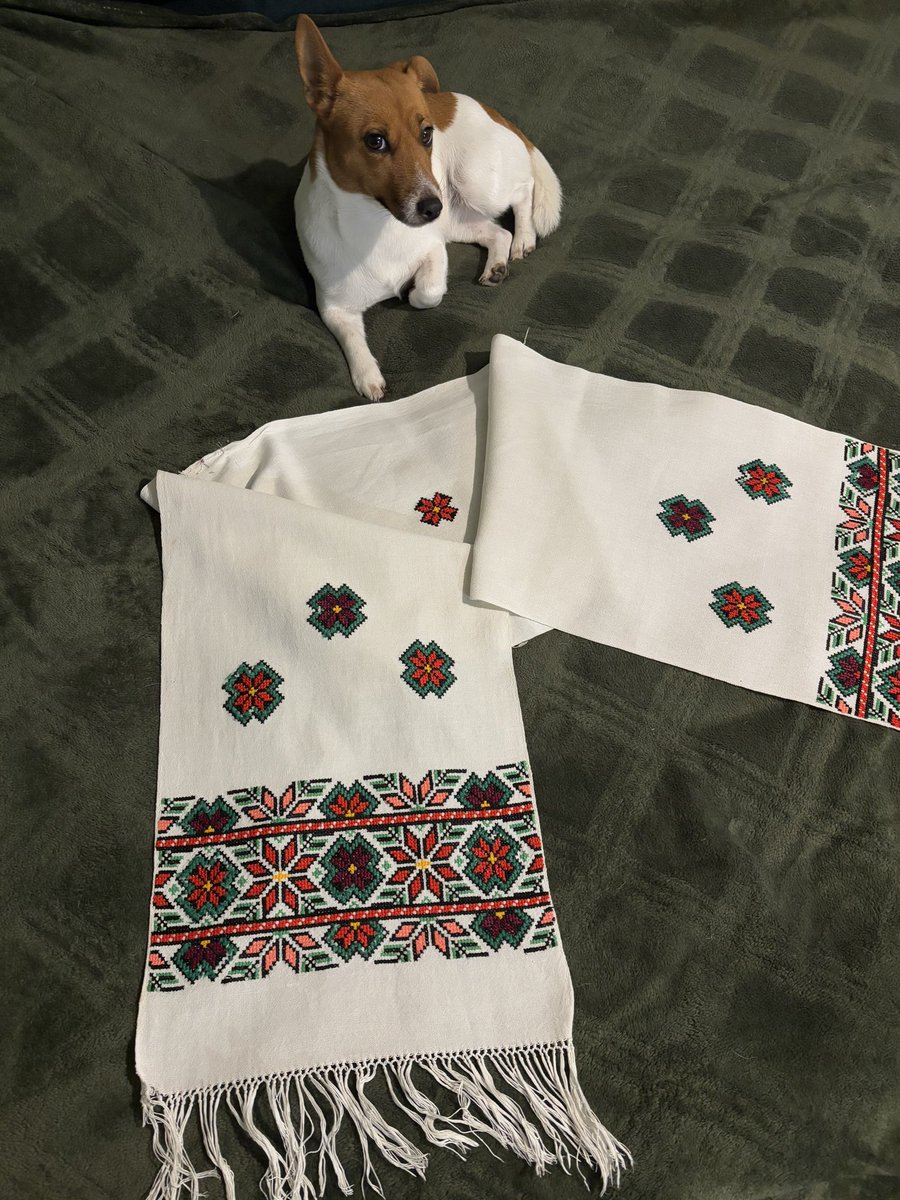 Ukrainian_dolls's tweet image. For sale: an antique embroidered towel 🌿
Over half a century old — lovingly preserved, carrying the spirit of home and the touch of the craftswoman’s hands.
Hand-stitched cross embroidery on coarse linen fabric.
Size: 180×30 cm
Price — $135

#antique #vintage #handembroidery