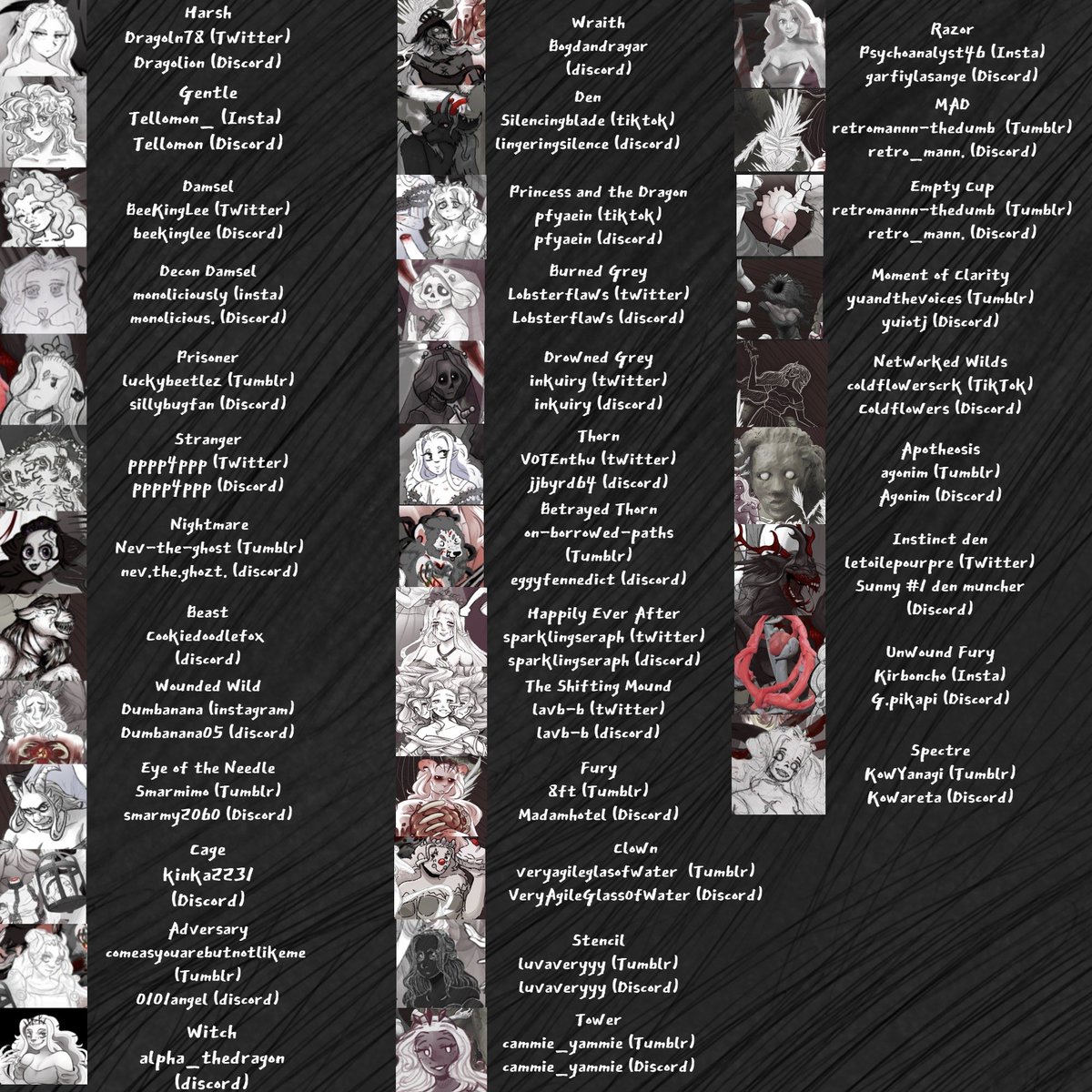 VOTEnthu's tweet image. Introducing: The vessel art collab!!

34 other artist of the discord and I have been working since September to get this done! This is a love letter not only to the game but the wonderful community as well!! 

@blacktabbygames #SLAYTOBER2025