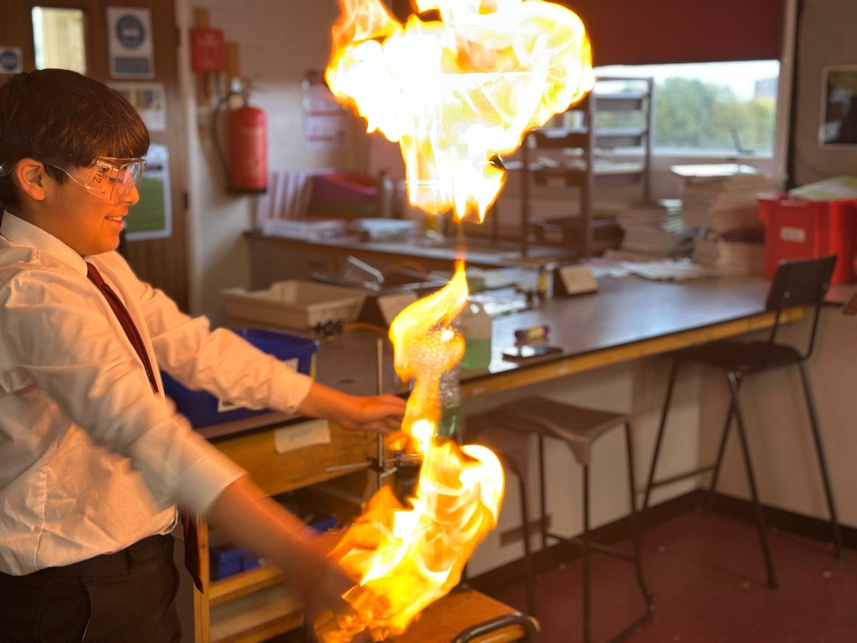Students enjoyed Science Club tonight with Miss Hussain. They took advance of the flammability of methane gas with fiery results! Well done everyone who took part! <a href="/HarperGreen/">Harper Green School</a>