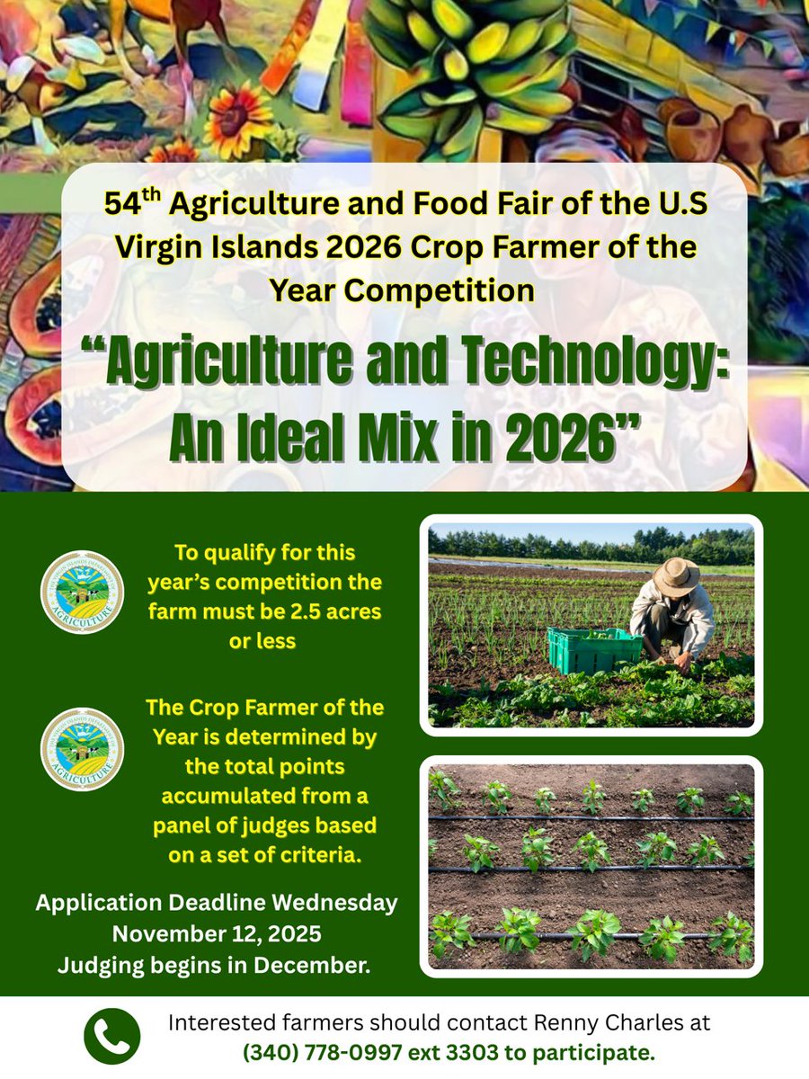 UVI School of Agriculture tweet media