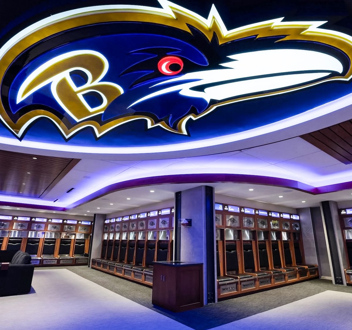 FOS's tweet image. After falling to 1-5, the Ravens removed the players' ping pong table, video game consoles, basketball hoop, and corn hole boards from the locker room.
(via @baltimoresun)