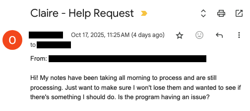 when users get really panicked when something in your product breaks, you know that you did something good