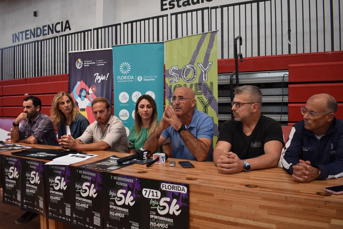 Con la presencia de autoridades de la dirección de Cultura, Deportes y Juventud de la <a href="/FloridaIDF/">Intendencia de Florida</a>, <a href="/midesuy/">Ministerio de Desarrollo Social</a> e <a href="/inju_uy/">INJU Uruguay</a>, este martes 21 en el Estadio 10 de Julio se realizó el lanzamiento de una nueva edición de la 5K del INJU