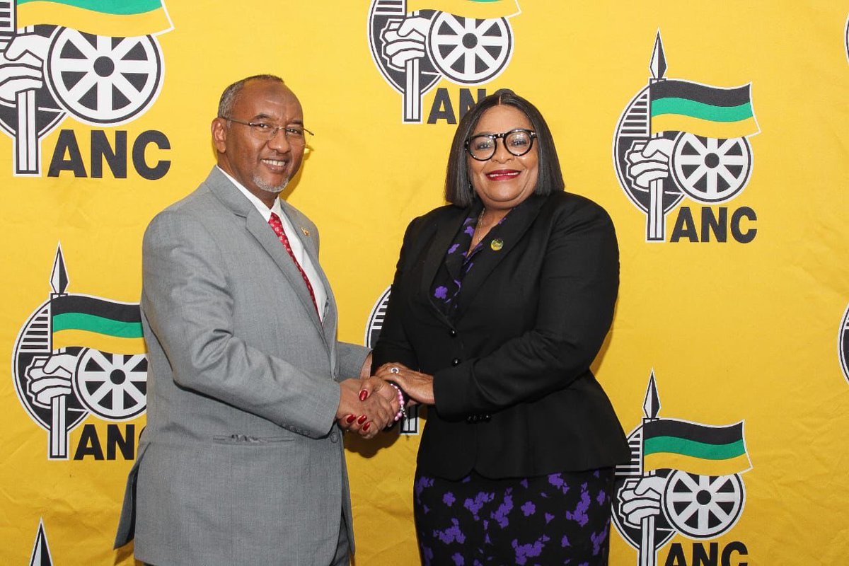 MYANC's tweet image. Today, members of the ANC NEC International Relations Subcommittee, Deputy Chairperson Cde Supra Mahumapelo and Cde Lindiwe Zulu, led by First Deputy Secretary-General Cde Nomvula Mokonyane met with a delegation from the Waddani Party of Somaliland, led by its Chairperson H.E.…