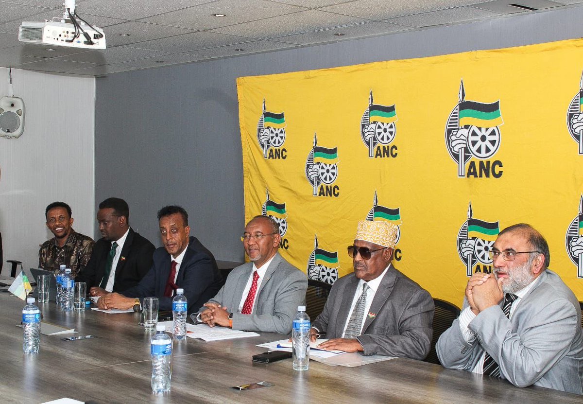 MYANC's tweet image. Today, members of the ANC NEC International Relations Subcommittee, Deputy Chairperson Cde Supra Mahumapelo and Cde Lindiwe Zulu, led by First Deputy Secretary-General Cde Nomvula Mokonyane met with a delegation from the Waddani Party of Somaliland, led by its Chairperson H.E.…