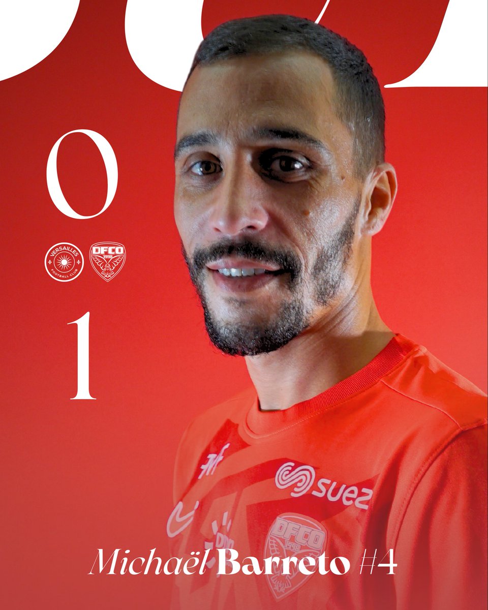 ⏱️ 16’ | BARRETOOOOO ! Michaël ouvre le score pour le DFCO ! Ballon placé du plat du pied depuis l’entrée de la surface de réparation, directement dans le filet versaillais !

#FCVDFCO | 0-1