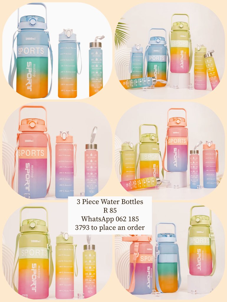 Andanifortune1's tweet image. Thirsty for a deal?  Our 3-piece water bottle set is on sale – perfect for every vibe, every day. Shop now!
#HydrateInStyle #WaterBottleDeals"