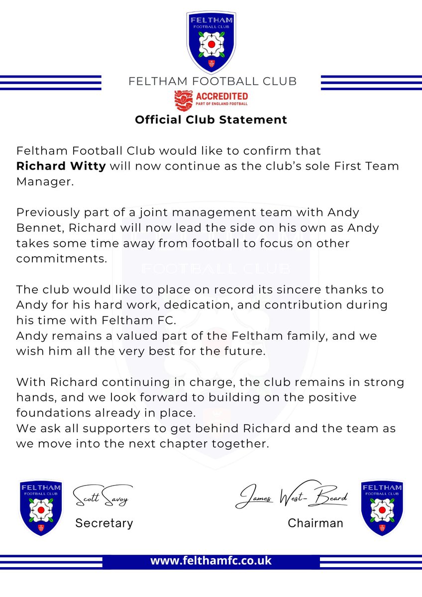 Feltham Football Club tweet media