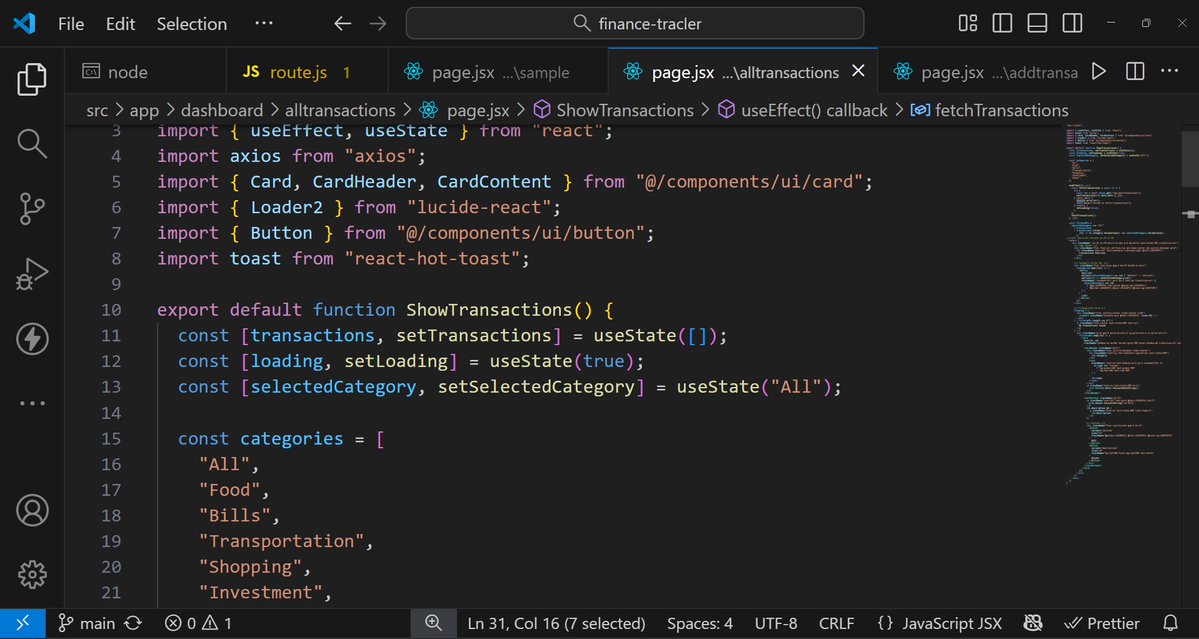ankitpatel_og's tweet image. CoinTrak progress update ⚡️
• Working on dashboard UI
• Implemented all transactions features (add, edit, delete, view)
• Added category filter
• Integrating transactions API
#CoinTrak #DevUpdate #NextJS #FinTech #BuildInPublic #CodingLife #WebDev