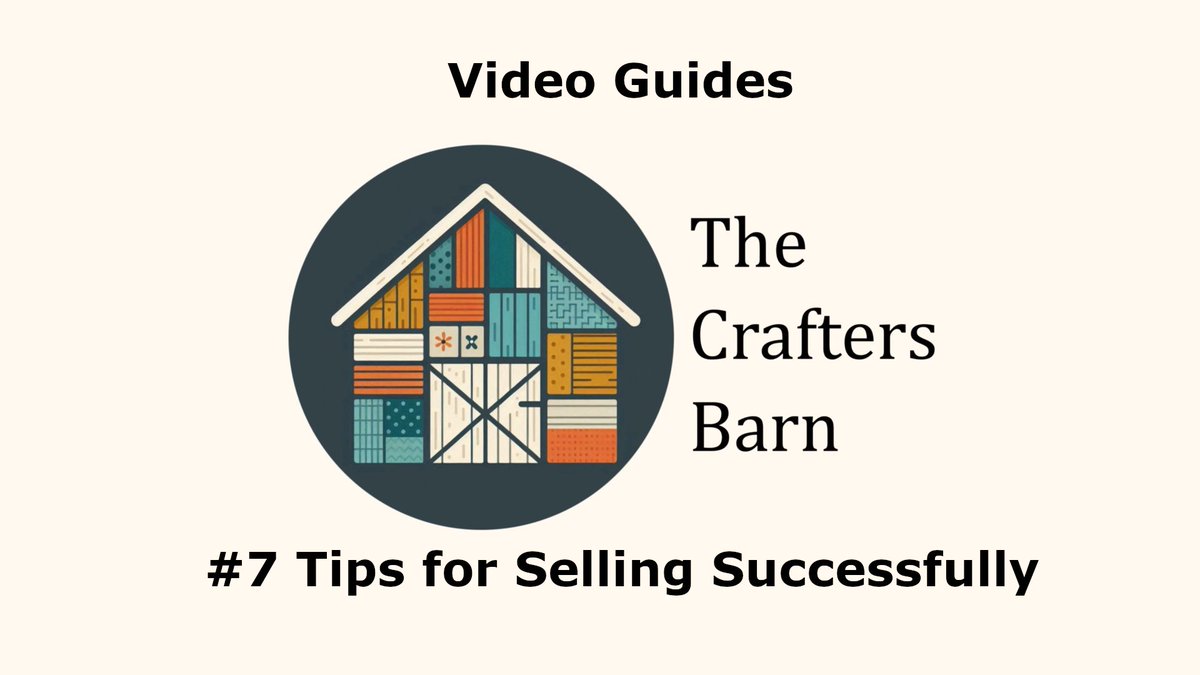 Want to boost your handmade sales? 💜

Check out our latest video: Tips for Selling Successfully on The Crafters Barn!

🎥 craftersbarn.co.uk/handmade-marke…

#TheCraftersBarn #CraftBusiness #MakersMarket #SmallBizTips #HandmadeCommunity