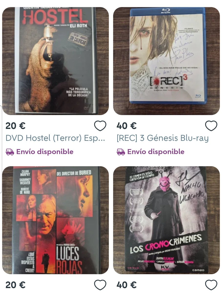 Ediciones físicas “ultra limitadas” de películas que se agotan en preventa al doble del precio original en wallapop. Autógrafos de directores/actores conseguidos en Sitges mercantilizados por los buitres de turno. ¿No podía ser el cine algo que se disfrutara sin avaricia?