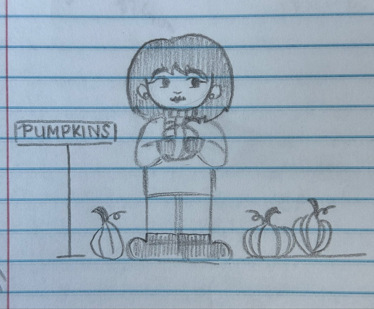 hyunju at the pumpkin patch 🎃