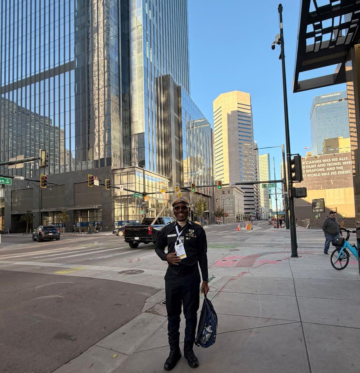 YomiShogunle's tweet image. Whenever I walk the streets overseas/abroad in my 🇳🇬 Nigeria Police uniform, I’m often stopped by locals who say, "Thank you for your service."
📍 Downtown - Denver, Colorado USA.
