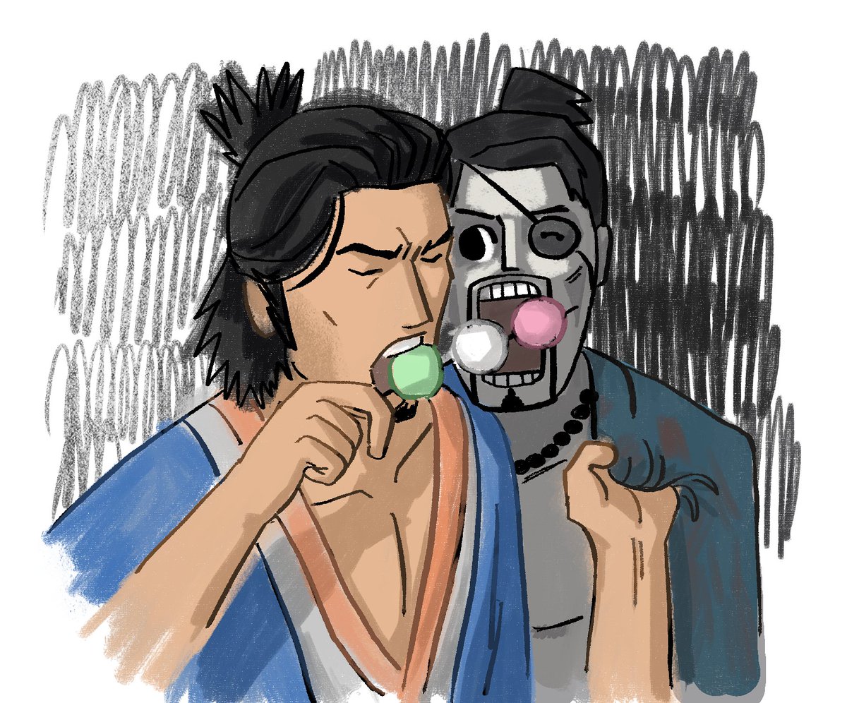 Kazumaji Week Day 2: Meiji Era
Annoying dog 🙄

#kazumaji #kazumajiweek #kazumajiweek2025