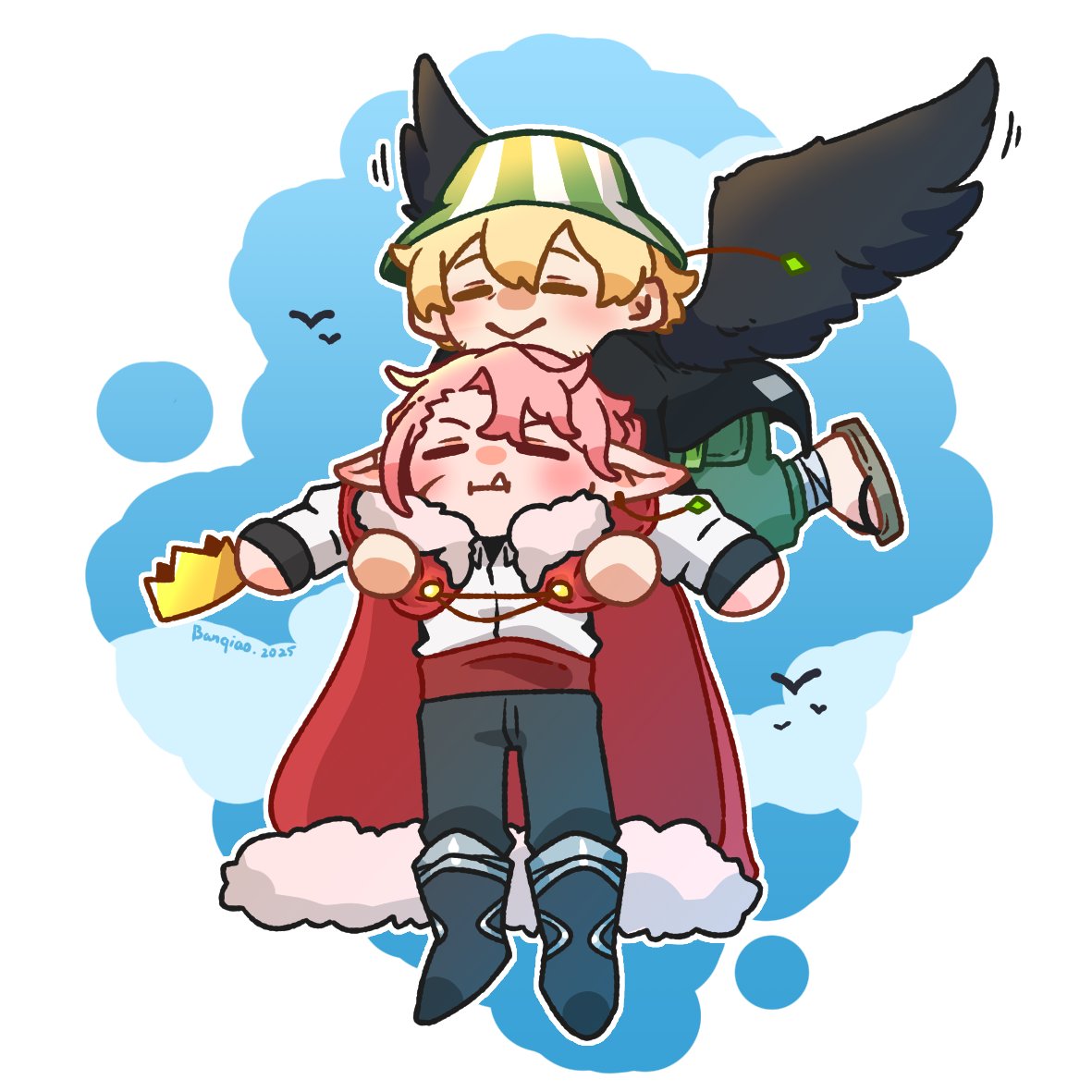 Banqiao_0519's tweet image. Flying🐦‍⬛🐷
#mcyt #technobladefanart #technofanart #philzafanart #emeraldduo