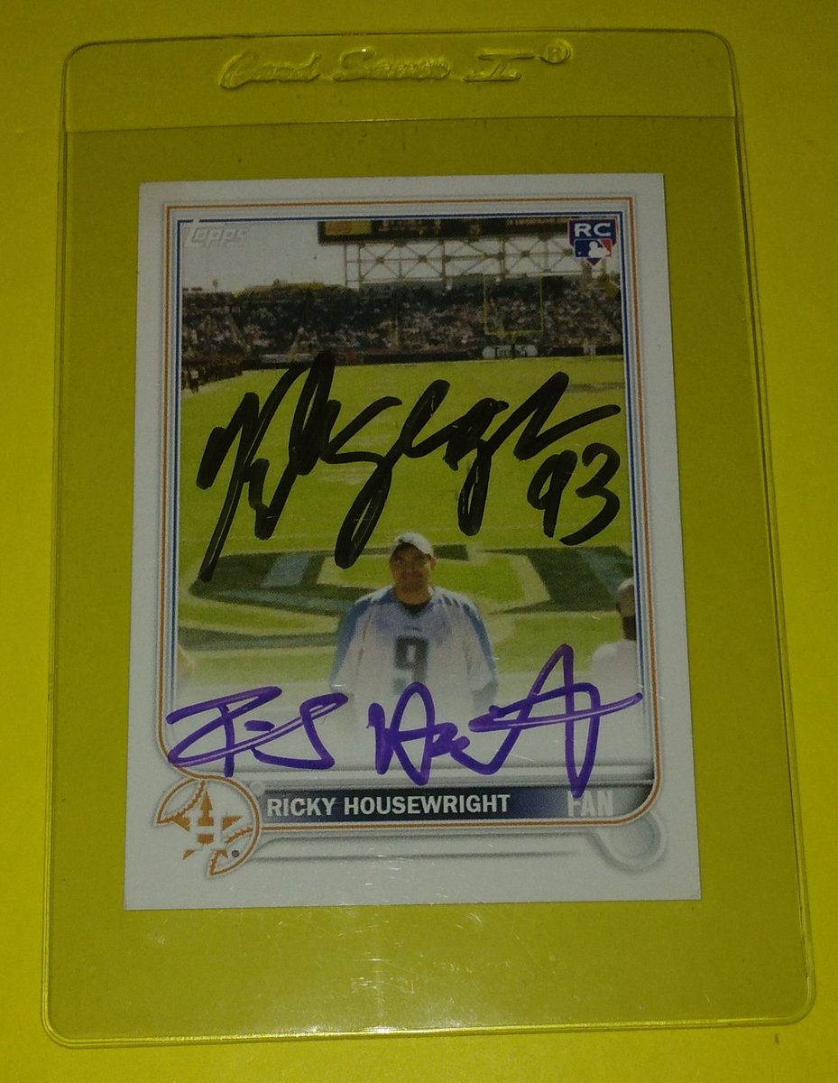 1 of 1 dual signed card of me &amp; Tennessee Titans legend <a href="/Kvandenbosch93/">Kyle Vanden Bosch</a> 

A few years ago I had Topps make some of these cards of me at my first Titans game. and i just came up with the idea to get a few signed by my favorite players ☺