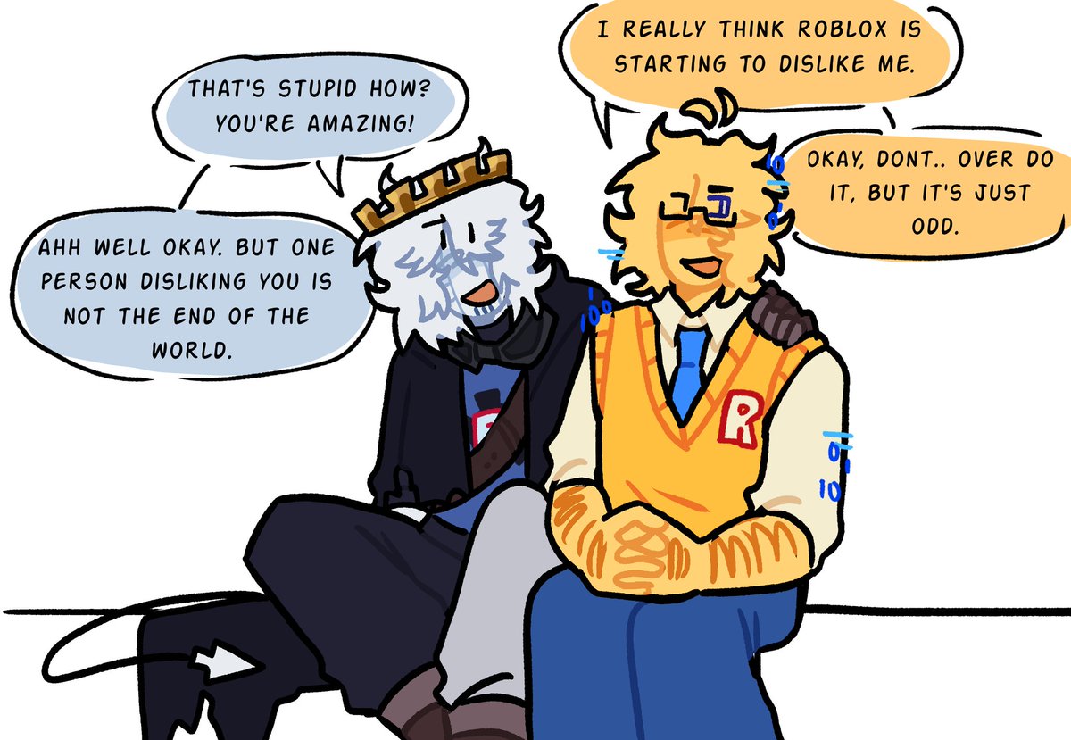 ghoztboxez's tweet image. These two are friends by the way just  wanna say that. Scripter was one of the few people to actually talk with John instead of giving task!!
#robloxadmins #johndoe