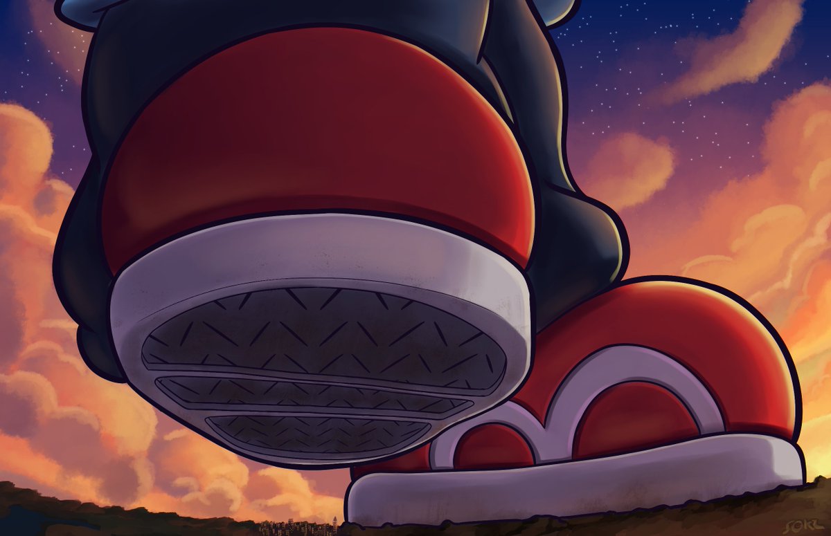 Parappa is a pretty cute dude
But imagine how cute he'd be towering over your city