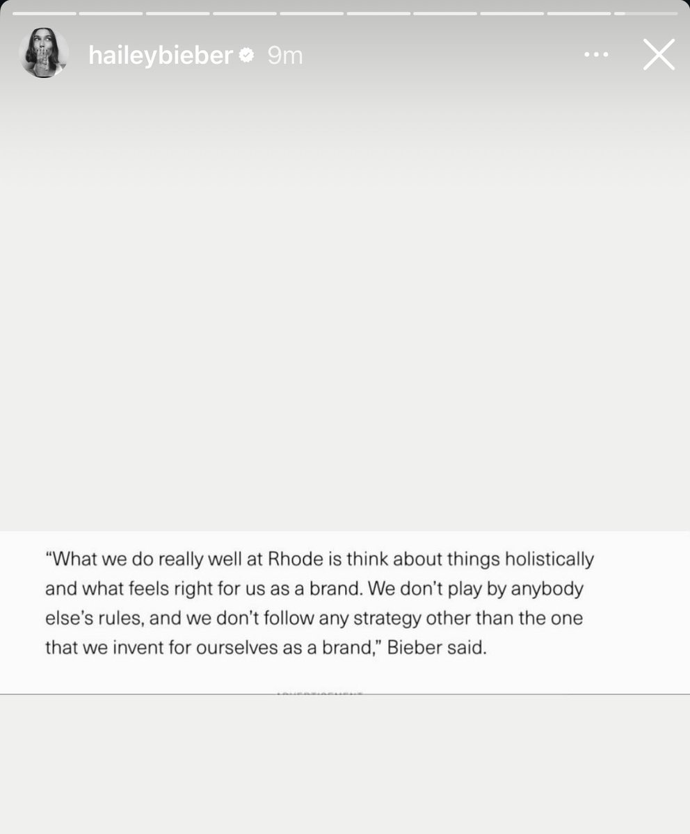 offmybieber's tweet image. “we don’t play by anybody else’s rules and we don’t follow any strategy other than the one that WE invent OURSELVES as a brand” EXACTLY HAILEY !!!