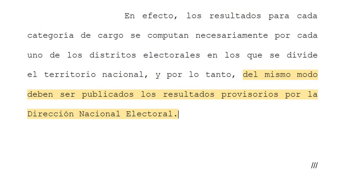 Las elecciones son por Distrito. Solución correcta de la CNE.
