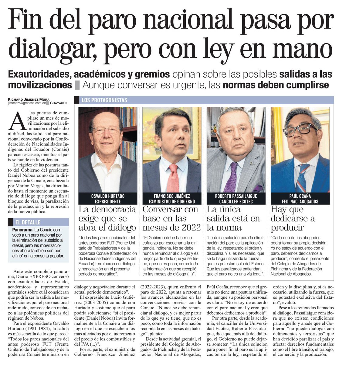 Universidad Ecotec (@univecotec) on Twitter photo Referentes de análisis, opinión y experticia 🔎
Conoce más sobre el análisis de nuestro Canciller Ecotec Roberto Passailaigue Baquerizo, Ph. D. sobre: "FIN DEL PARO NACIONAL PASA POR DIALOGAR, PERO CON LEY EN MANO" en <a href="/Expresoec/">Diario Expreso</a>
Lee aquí: Referentes de análisis, opinión y experticia 🔎
Conoce más sobre el análisis de nuestro Canciller Ecotec Roberto Passailaigue Baquerizo, Ph. D. sobre: "FIN DEL PARO NACIONAL PASA POR DIALOGAR, PERO CON LEY EN MANO" en <a href="/Expresoec/">Diario Expreso</a>
Lee aquí: