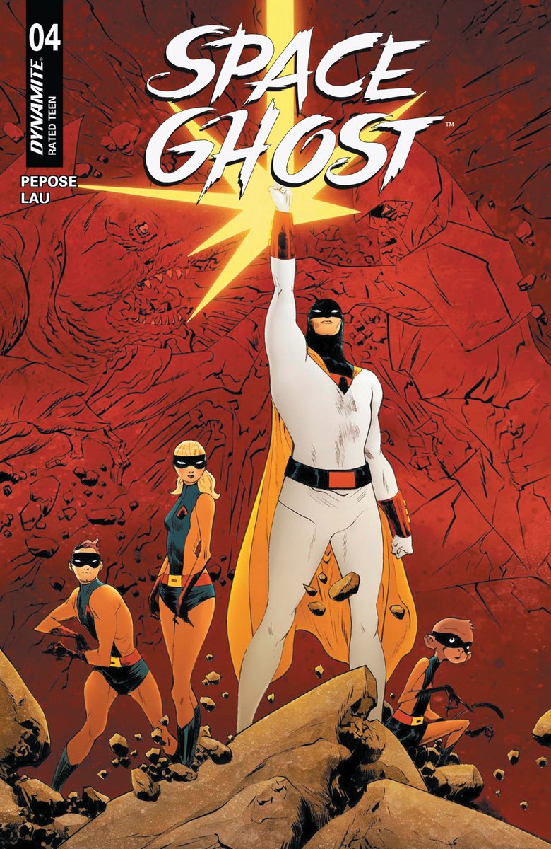 DynamiteComics's tweet image. In stores this week, Space Ghost Vol 2 #4 with covers by Franceso Mattina, Jae Lee, Michael Cho and Bjorn Barends.

#spaceghost #davidpepose #jonathanlau #francesomattina #jaelee #michaelcho #bjornbarends

dynamite.com/htmlfiles/view…