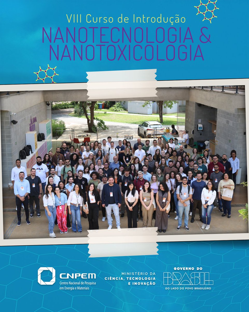 O VIII Curso de Introdução – Nanotecnologia \u0026 Nanotoxicologia, entre 16 e  17/10, no CNPEM, contou com cerca de 600 participantes na modalidade  híbrida. Estiveram presentes palestrantes de diferentes regiões do Brasil., image size:960x1200