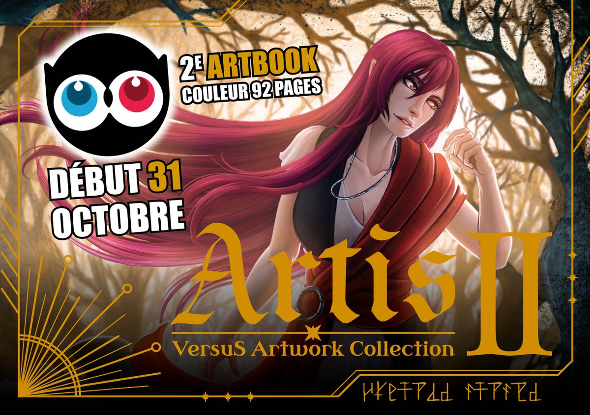 Bientôt le Ulule les amis !

Se sera le 2e artbook qui rassemble mes réalisations anciennes et récentes.
92 pages couleurs, 1 mug et 1 marque page spécial pour ce projet, des tas de goodies déjà existants et même des originaux à obtenir !

🎃Préparez vous, début 31 Octobre ! 🎃
