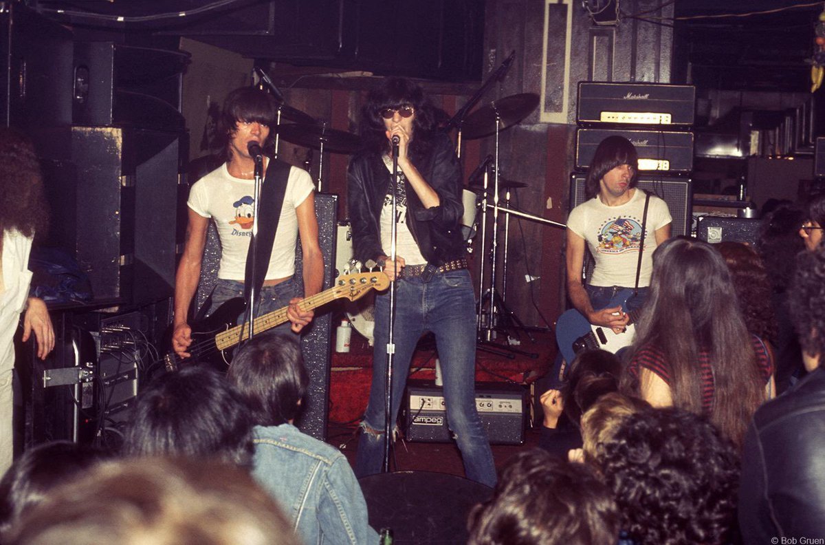 TheExtremeMusi1's tweet photo. The Ramones performing onstage at CBGB in New York City, September 1976 https://t.co/VXi44GimdZ