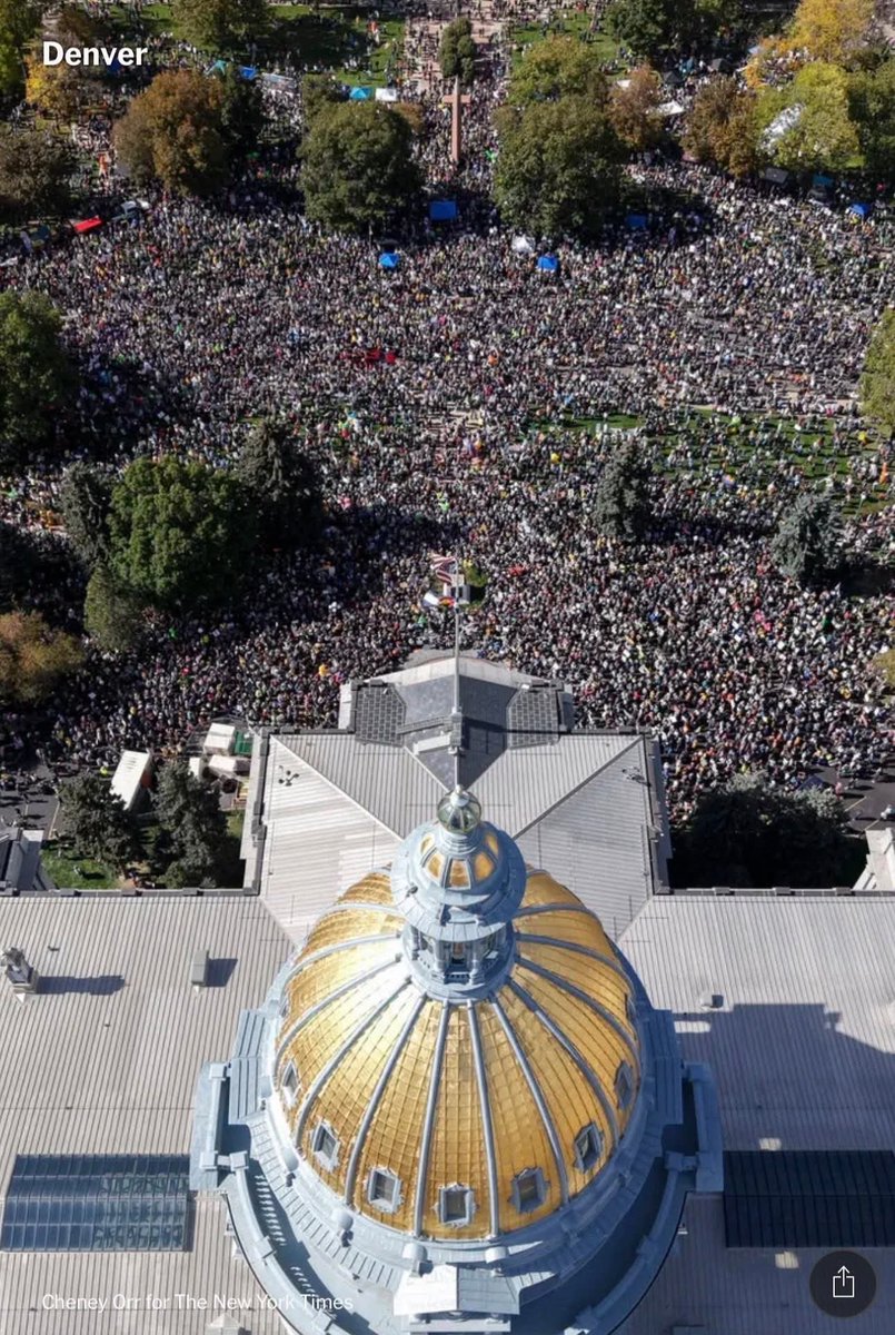 OurRevDenver's tweet image. We rocked it at the #Denver #Colorado #NoKings event on Saturday where an estimated 40,000+ people showed up to say no to tyranny and lawlessness. The work doesn't stop though. We continue on. Join us! 💪🏽💯🙏🏽