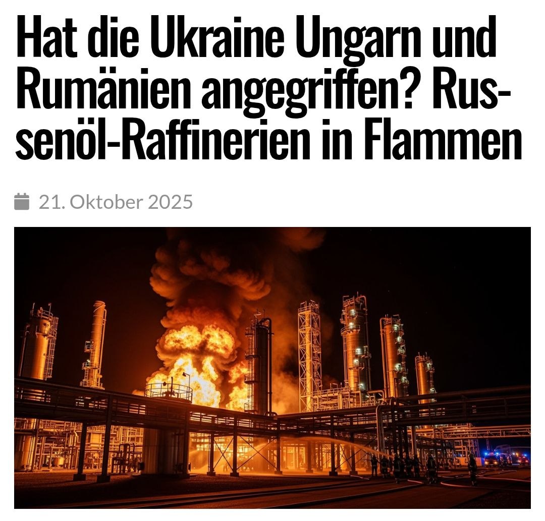 Shinsho_ni's tweet image. Zwischenfall an strategischen Energiezielen: Gleichzeitige Brände an russischen Raffinerien in Ungarn und Rumänien

Am 21. Oktober 2025 kommt es zu einer bemerkenswerten Serie von Vorfällen. In der ungarischen MOL-Raffinerie in Százhalombatta, der größten Ölraffinerie des Landes,…