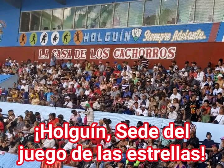Y que pueblo más beisbolero tenemos!!. Apoyo total al equipo de los Cachorros. Juntos aseguramos ser una digna sede del Juego de las Estrellas. #HolguínSí #CubaEsDeporte