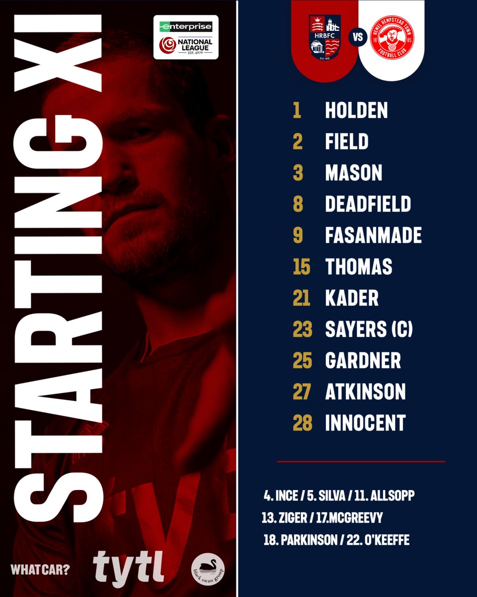 The new boy is straight in and Sayers dons the armband in Massey's absence.