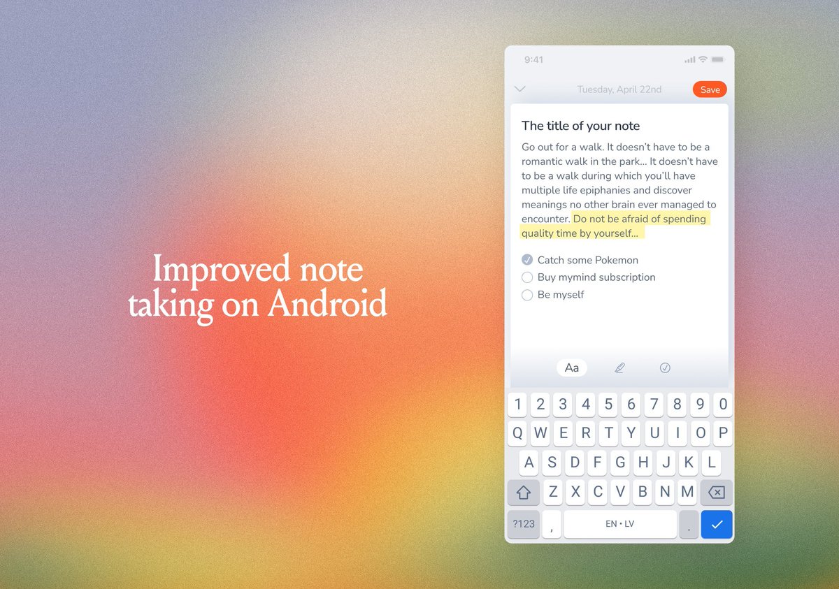 mymind's tweet image. You may have noticed, NOTES got some love recently. 

Here is what you may have missed:

✔ We shipped our new inline / shortcut menu inside the note editor on desktop. You can still use markdown commands too of course.

✔ We shipped image support for notes on desktop. Just…