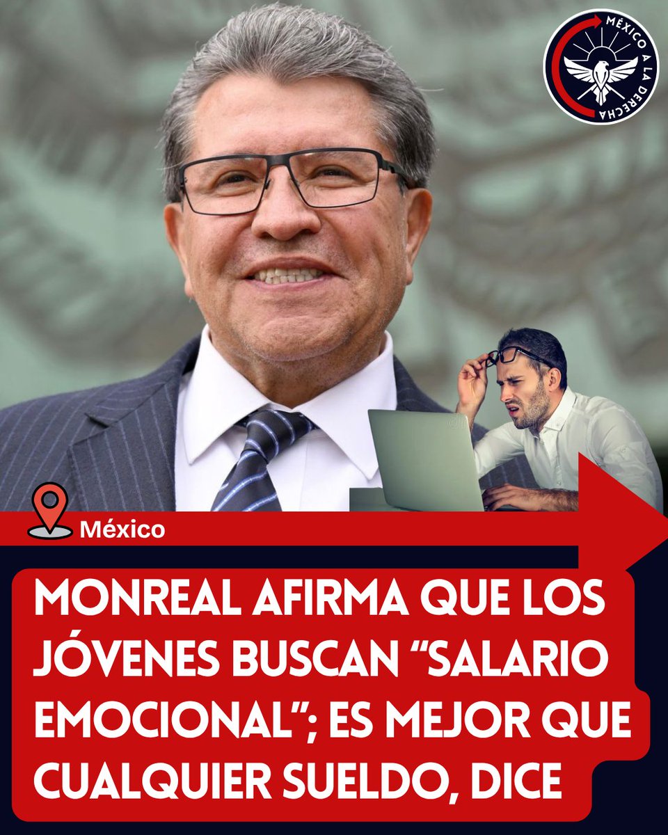🚨🚨🚨MONREAL AFIRMA QUE LOS JÓVENES BUSCAN "SALARIO EMOCIONAL"; ES MEJOR QUE CUALQUIER SUELDO, DICE
👇👇👇

El político multimillonario, cuyas hijas se van anualmente a la semana de la moda en Paris por ser clientes de Chanel y cuya familia es poseedora de numerosas concesiones